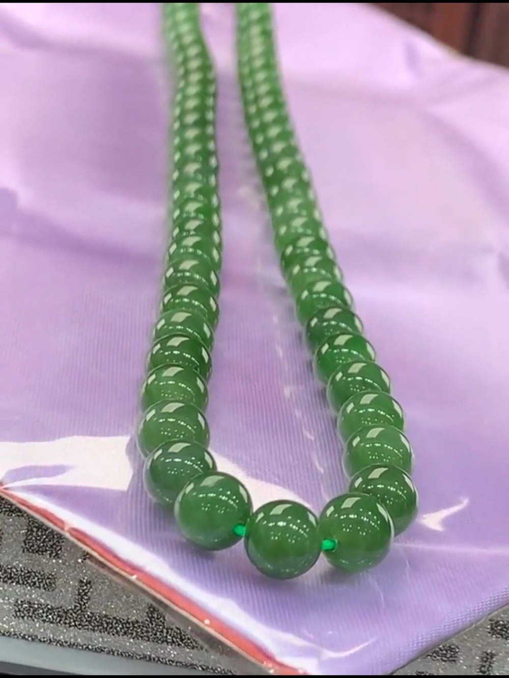 Natural Green Jasper Necklace Bead Size 8mm